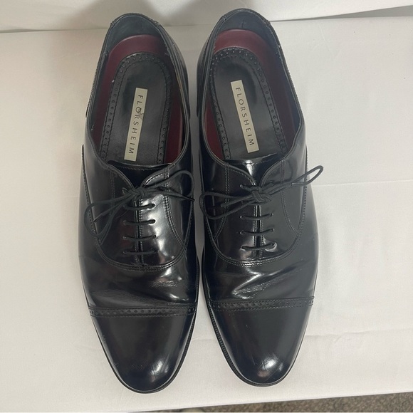 Florsheim Men’s Black‎ Oxfords Size 10 - Picture 1 of 7